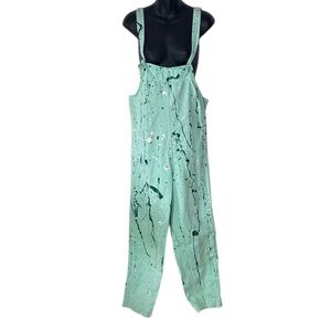 Reminiscence by Stewart richer finger paint vintage splatter overalls one size